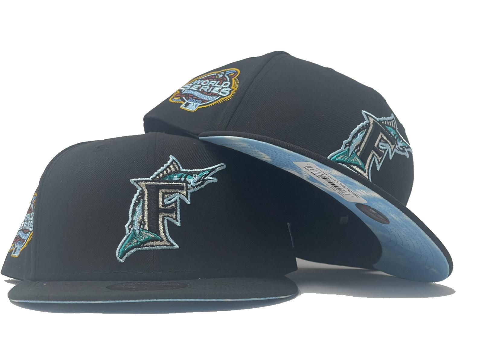 FLORIDA MARLINS 2003 WORLD SERIES "CLOUD BRIM" NEW ERA FITTED HAT