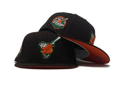 SAN DIEGO PADRES 40TH ANNIVERSARY "AUTUMN COLLECTION" ORANGE BRIM NEW ERA FITTED HAT