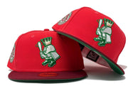 KANSAS CITY ROYALS 1973 ALL STAR GAME "COLEAUS COLLECTION"BOTANICAL GREEN BRIM NEW ERA FITTED HAT