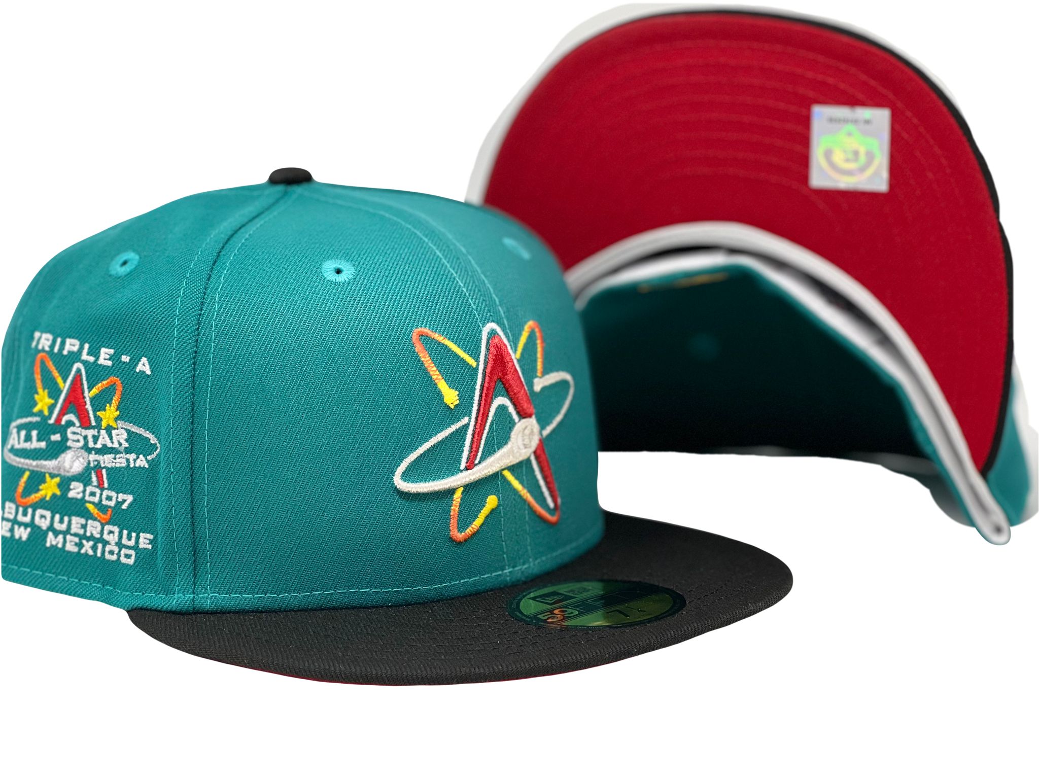 Albuquerque Isotopes 2007 All Star Game Minor League Red Brim New Era Fitted Hat