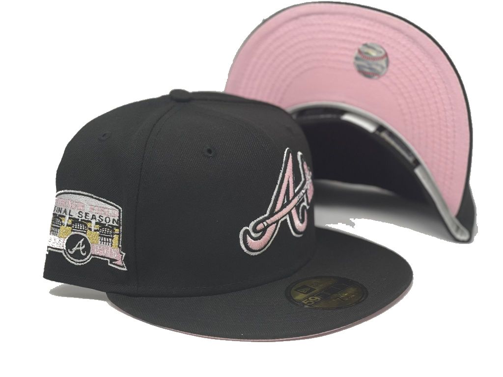 Black Atlanta Braves Turner Field Final Season New Era Fitted Hat