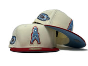 HOUSTON OILERS 50TH ANNIVERSARY "NFL COLLECTION" ICY BRIM 59FIFTY NEW ERA FITTED HAT