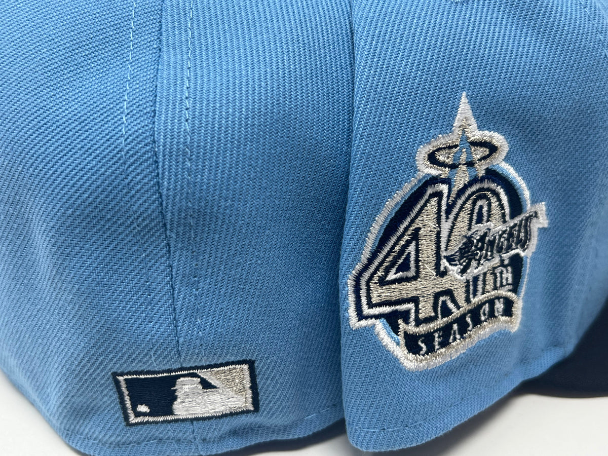 Los Angeles Angels 40th Anniversary Gray Brim New Era Fitted Hat