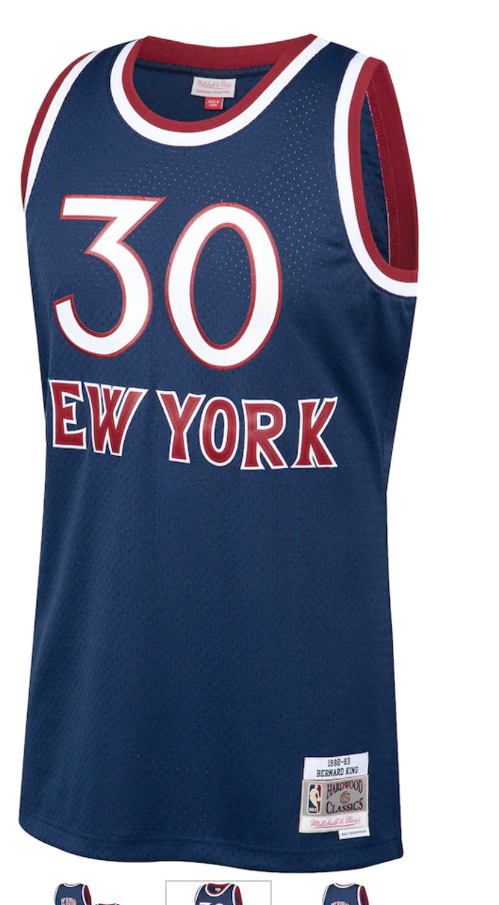 New York Knicks 1982-83 Mitchell and Ness Bernard King Swingman Jersey