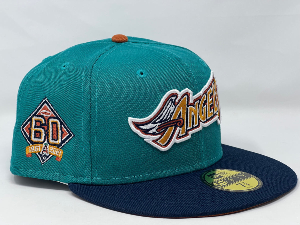 Los Angeles Angels 60th Anniversary "Galaxy Part 2" Rust Orange Brim New Era Fitted Hat