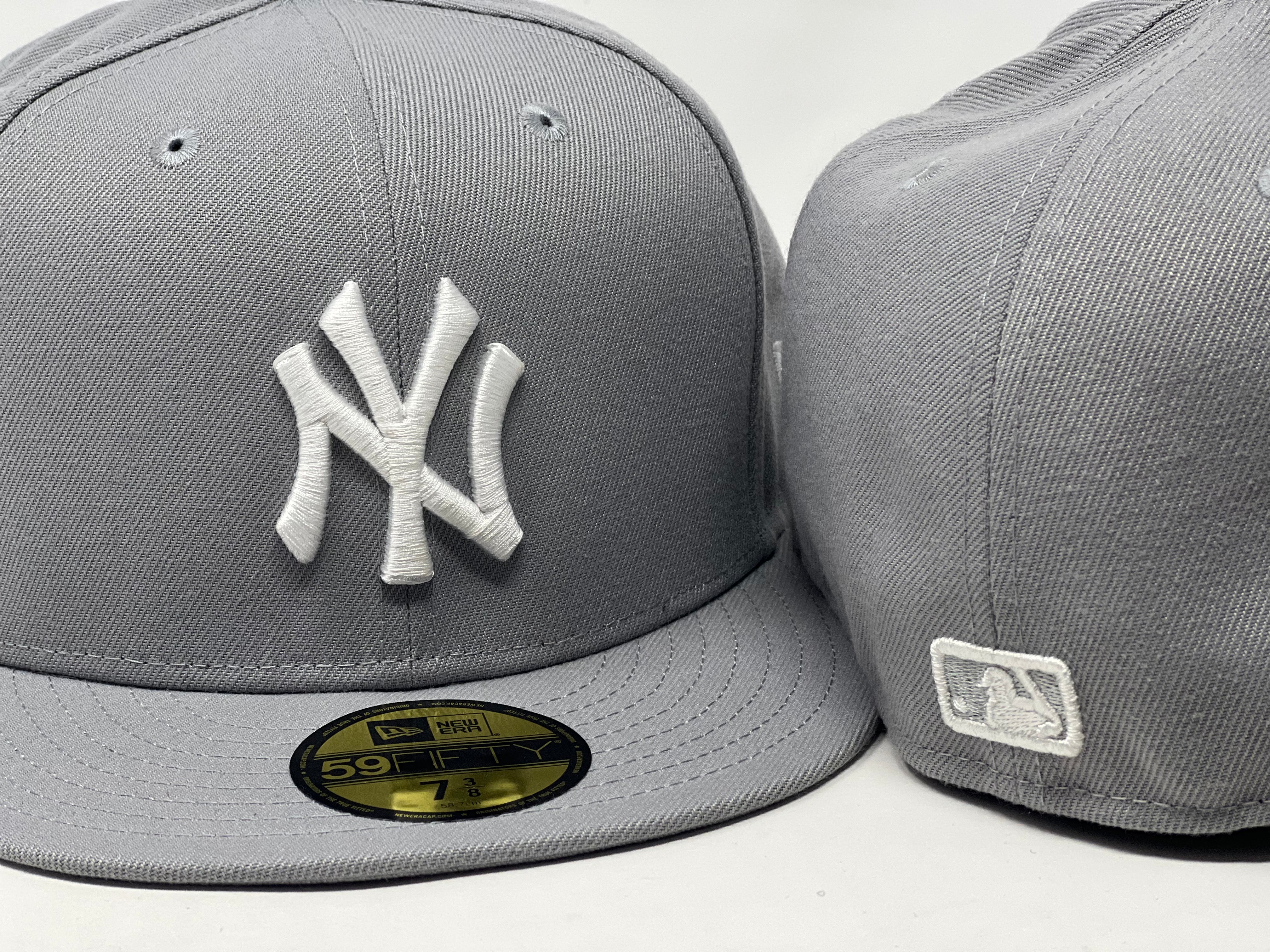 New York Yankees Light Gray New Era Fitted Hat