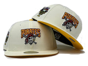 Pittsburgh Pirates 2006 All Star Game "Off White Dome" Taxi Yellow  Brim New Era Fitted Hat
