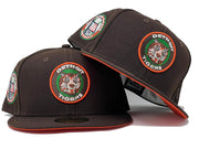 Detroit Tigers 1971 All Star Game Deep Brown Orange Brim New Era Fitted Hat