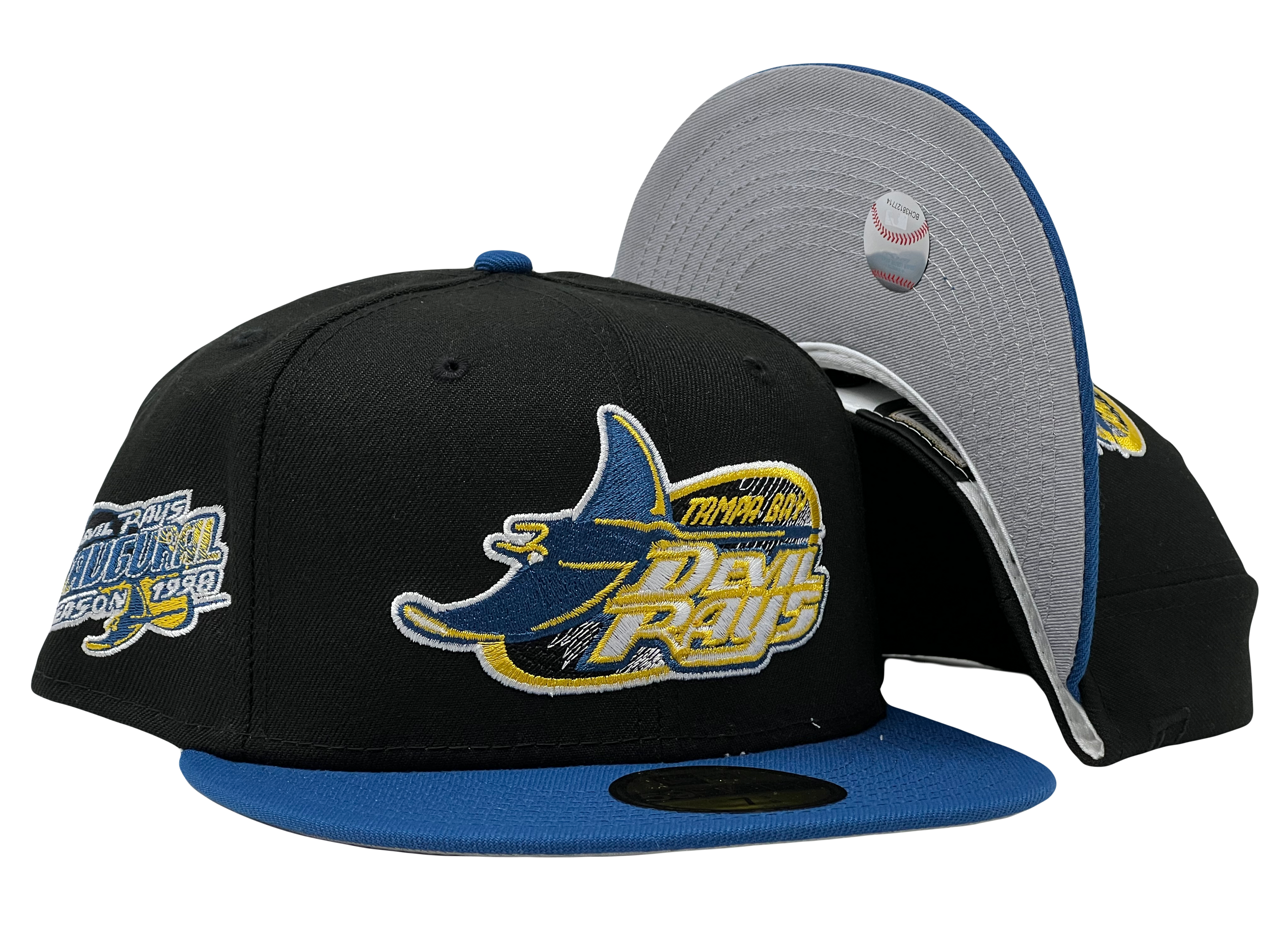 Tampa Bay Rays Devils Gray Brim New Era Fitted Hat To Match Air Jordan 3 Wizards