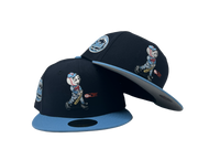 New York Mets Swinging Mr. Mets Man New Era Fitted Hat