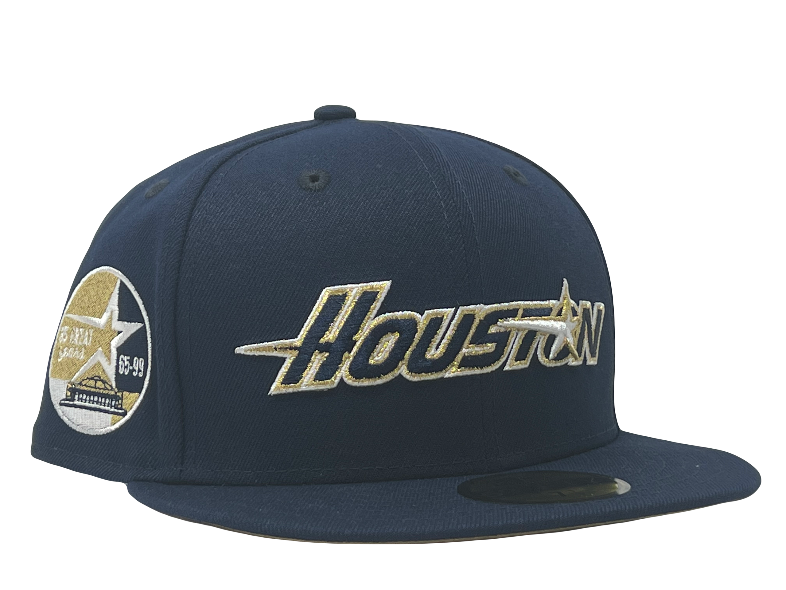 HOUSTON ASTROS 35TH ANNIVERSARY METALLIC GOLD BRIM NEW ERA SNAPBACK