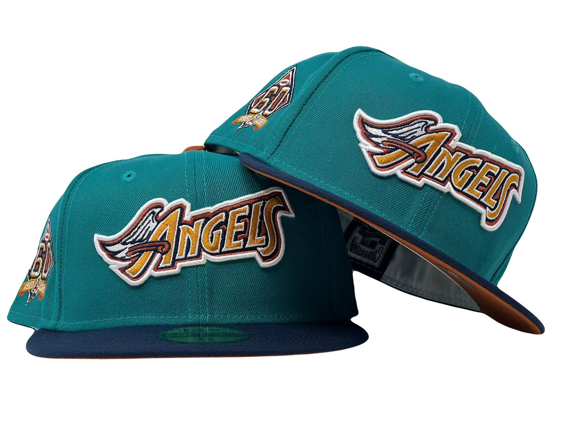 Los Angeles Angels 60th Anniversary "Galaxy Part 2" Rust Orange Brim New Era Fitted Hat