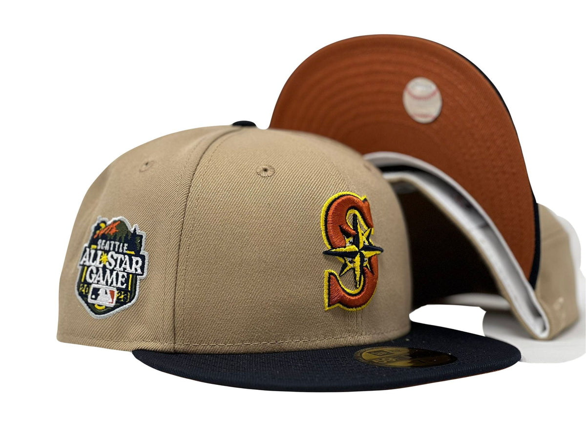 Seattle Mariners 2023 All Star Game Rust Orange Brim New Era Fitted Hat