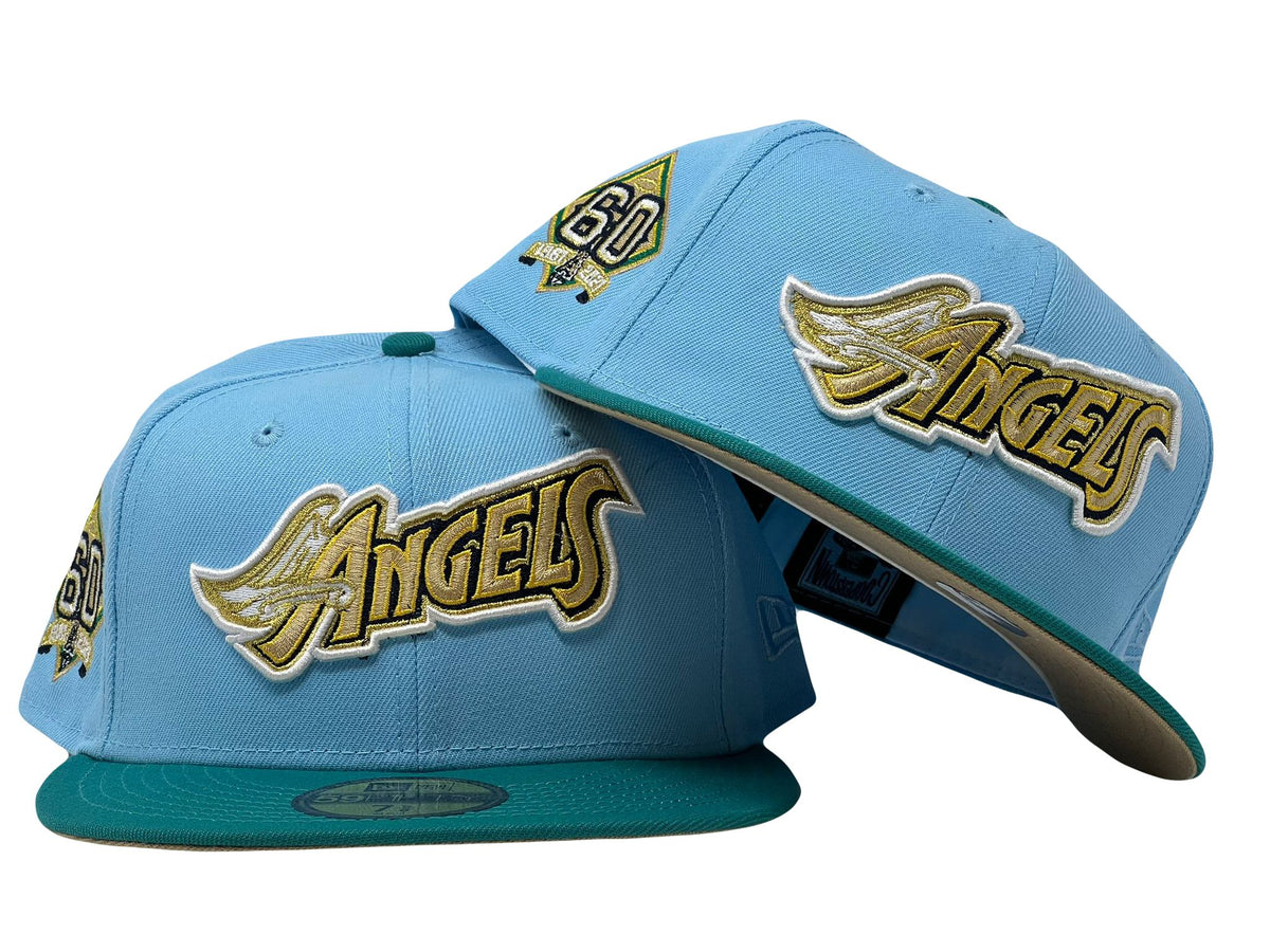 Los Angeles Angels 60th Anniversary "Sunrise Pack" Camel Brim 59Fifty New Era Fitted Hat