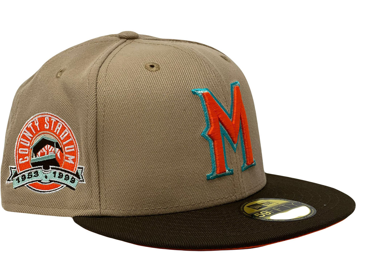 Milwaukee Brewers County Stadium "Princess Collection" Orange Brim New Era Fitted Hat
