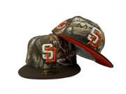 San Diego Padres 25th Anniversary Real-Tree Pack Orange Brim New Era Fitted Hat