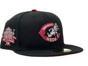 CINCINNATI REDS 150TH ANNIVERSARY RED BRIM NEW ERA FITTED HAT