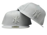 NEW YORK YANKEES ALL WHITE NEW ERA FITTED HAT