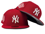 New York Yankees 1996 World Series Red Gray Brim New Era Fitted Hat