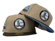 St. Louis Cardinals 1966 All Star Game Camel Brown Visor Icy Brim New Era Fitted Hat