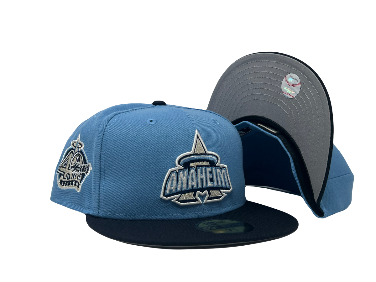 Los Angeles Angels 40th Anniversary Gray Brim New Era Fitted Hat