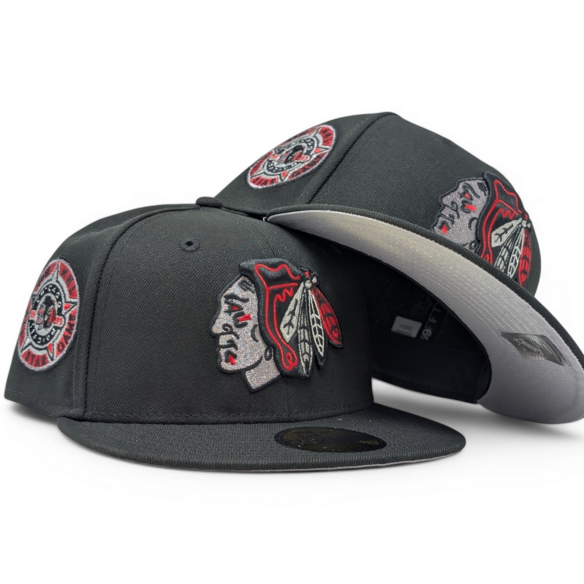 Chicago Blackhawks 1991 All Star Game "Cherry Pack" Fitted Hats