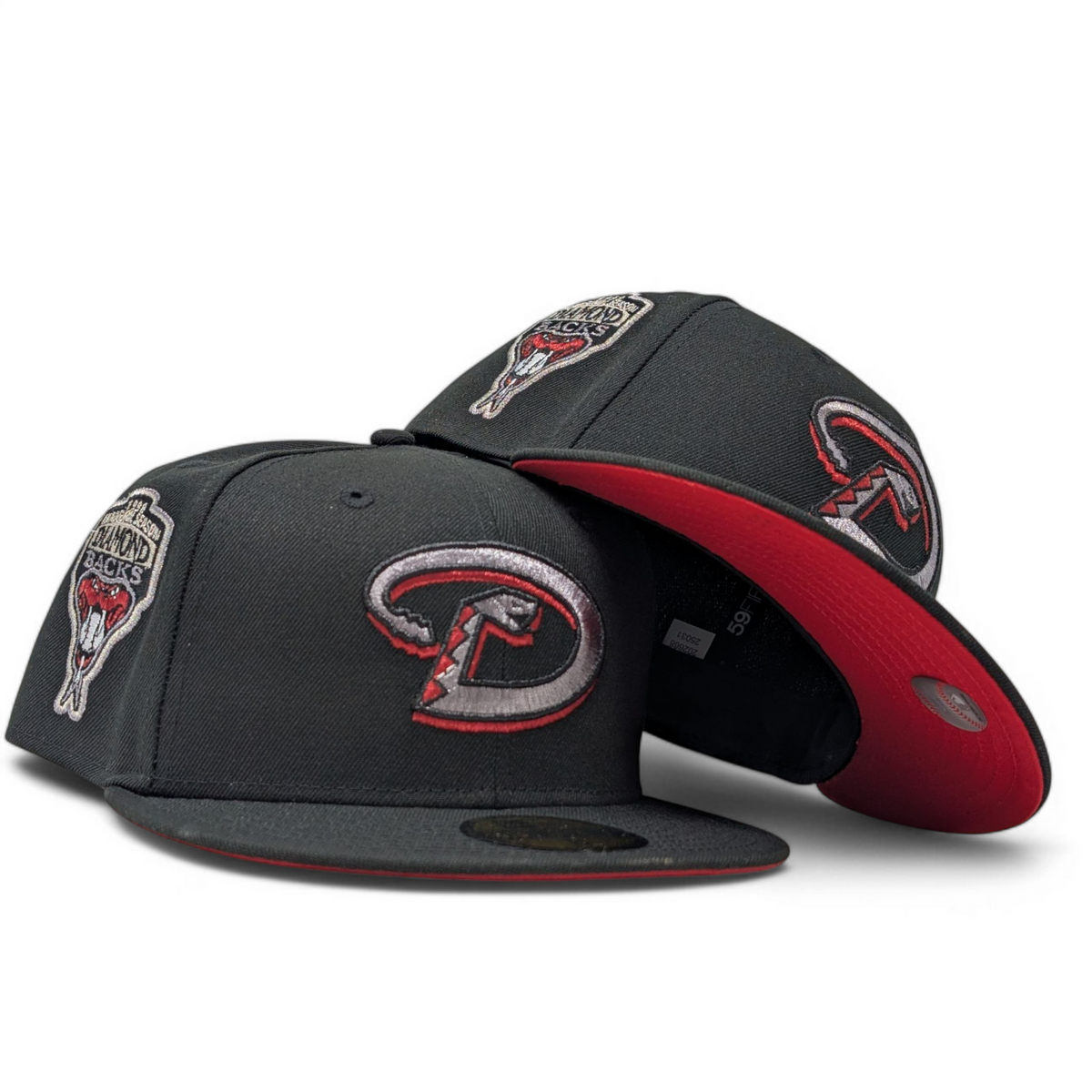 Arizona Diamondbacks 1998 Season "Cherry Pack" Red Brim Fitted Hats