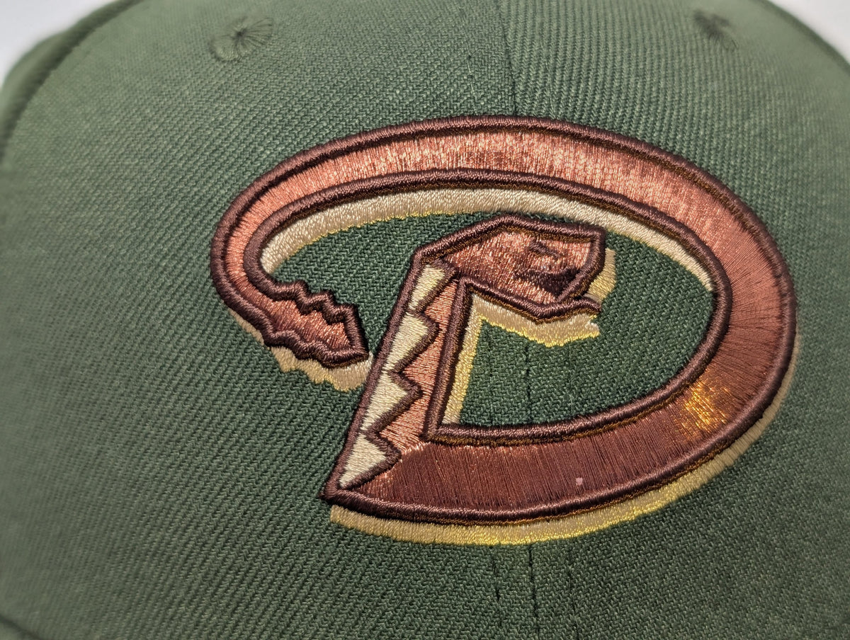 Arizona Diamondbacks 1998 Inaugural Season Fitted Hats Olive Green