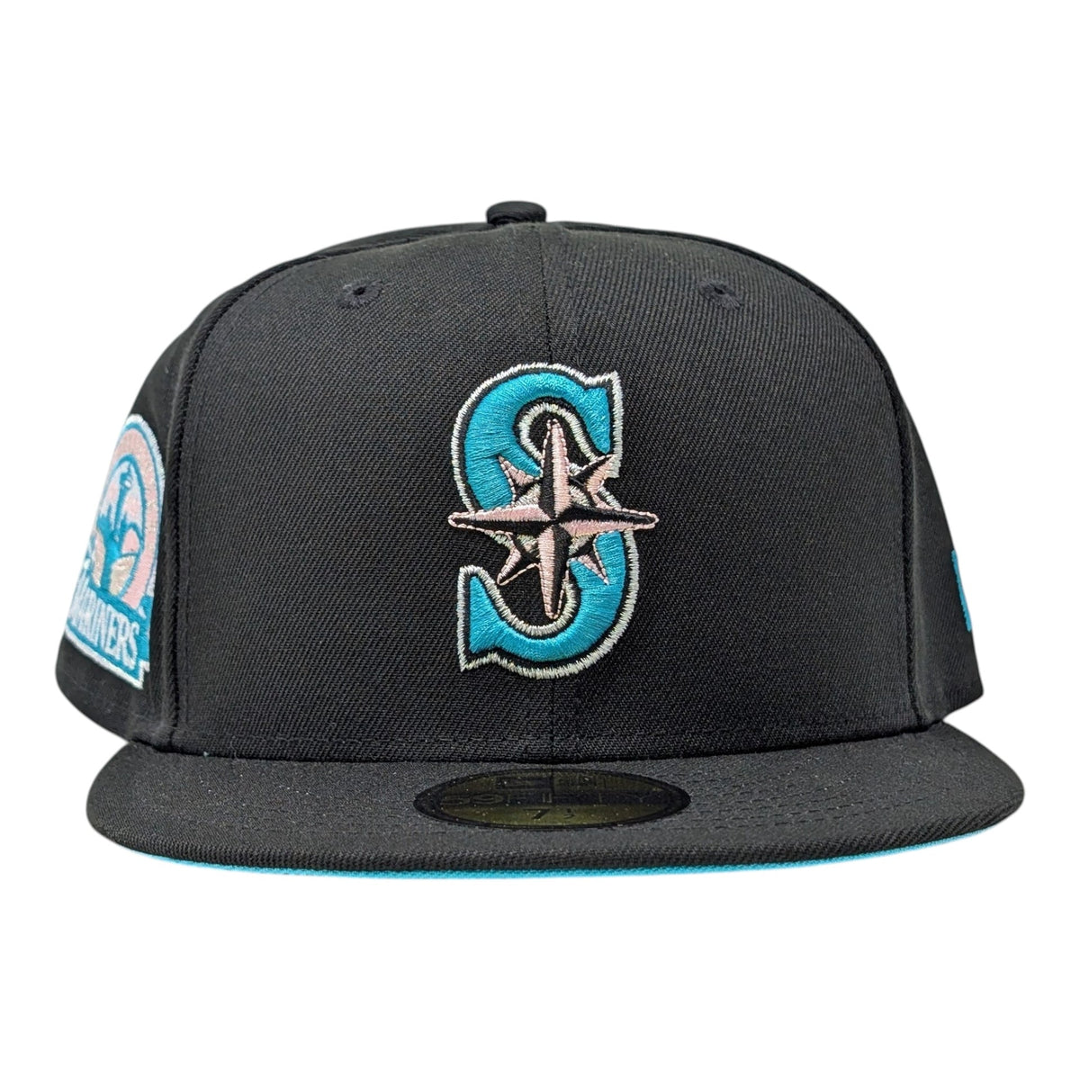 Seattle Mariners 30th Anniversary Teal Brim New Era Fitted Hats