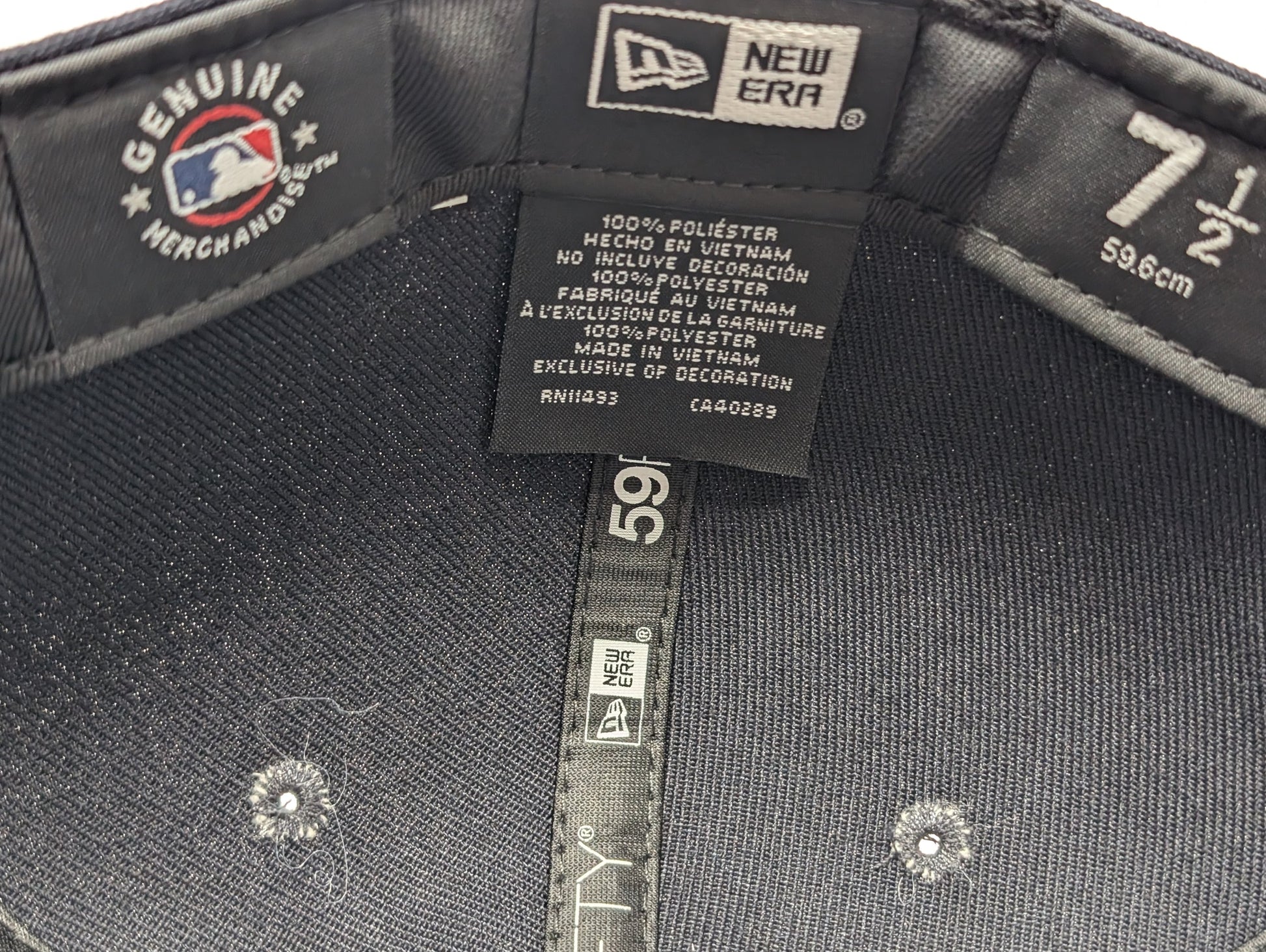 New York Yankees Compound New Era Navy Blue Fitted Hats