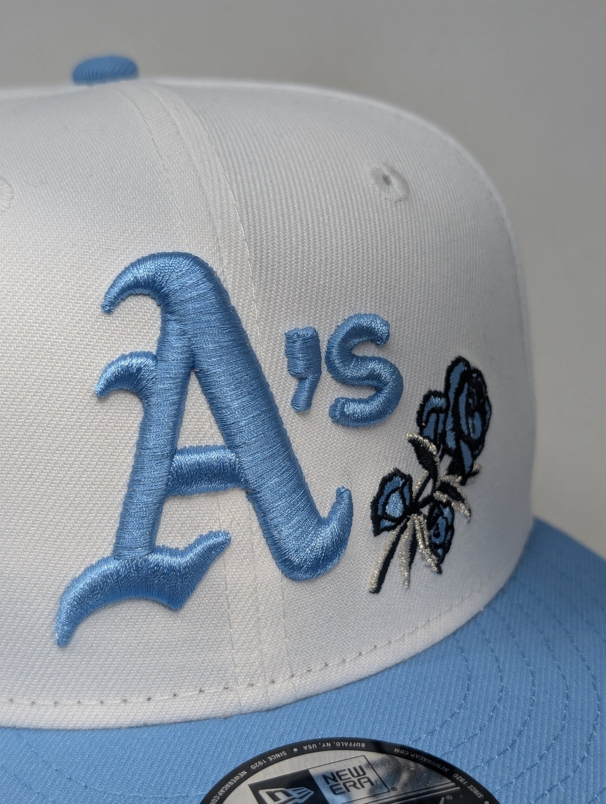 Oakland Athletics 89 World Series Snapback Hats-Sly Blue