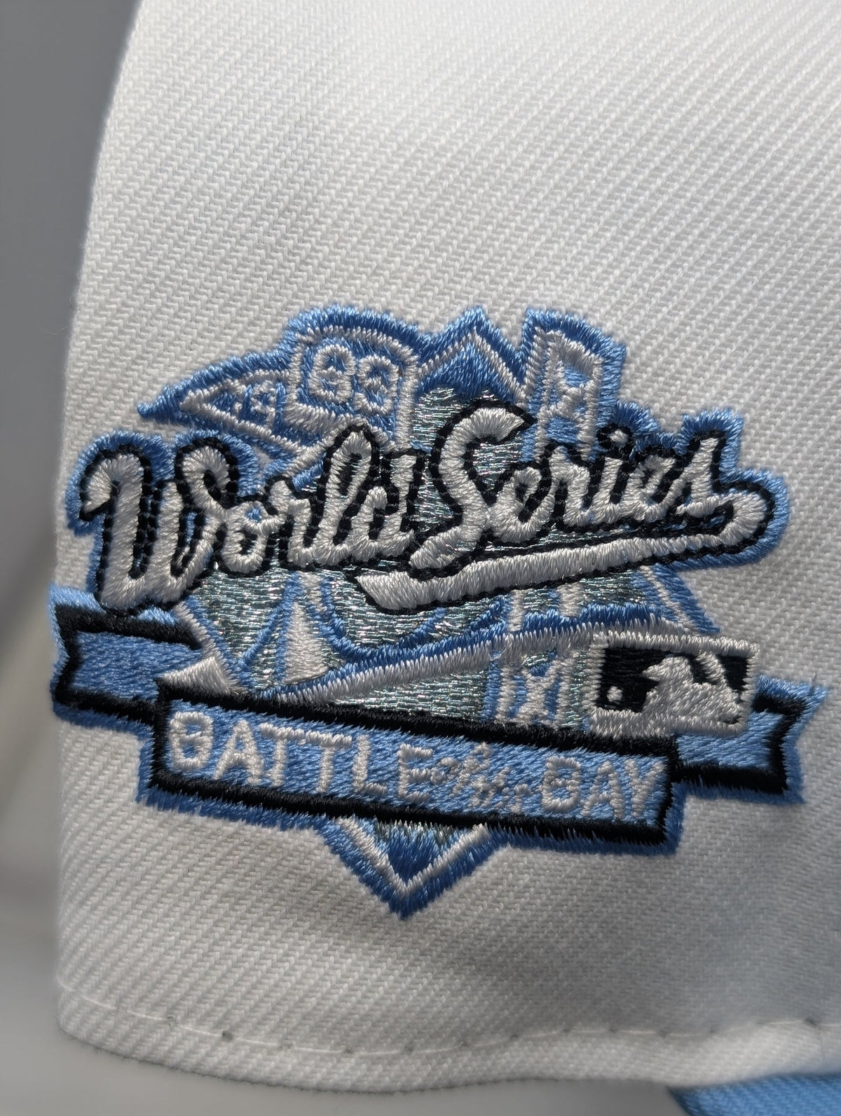 Oakland Athletics 89 World Series Snapback Hats-Sly Blue