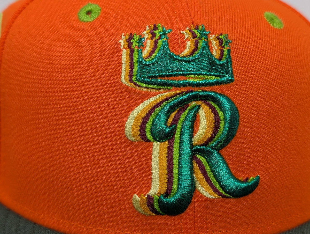 Kansas City Royals Raised Royal Icy Brim Fitted Hats