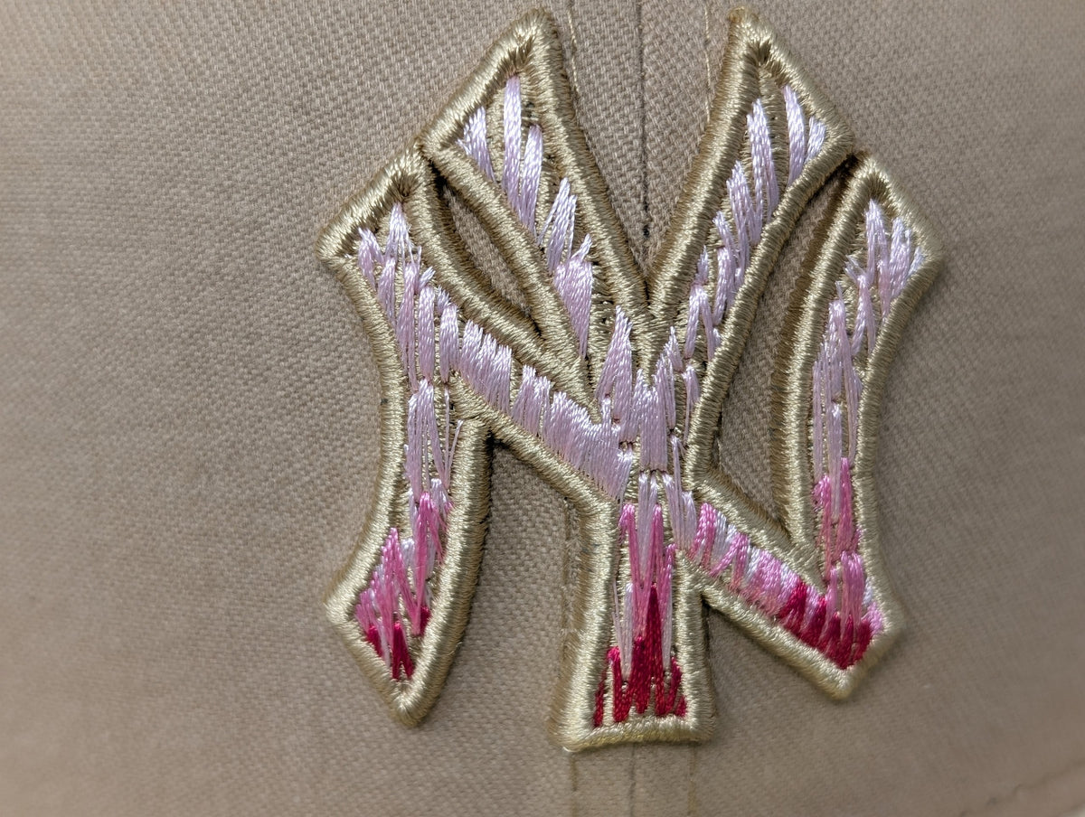 New York Yankees Hand Stitch Floral Design New Era Fitted Hats