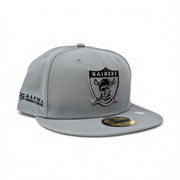 Las Vegas Raiders Alpha Industries 59Fifty Fitted Hats-Gray