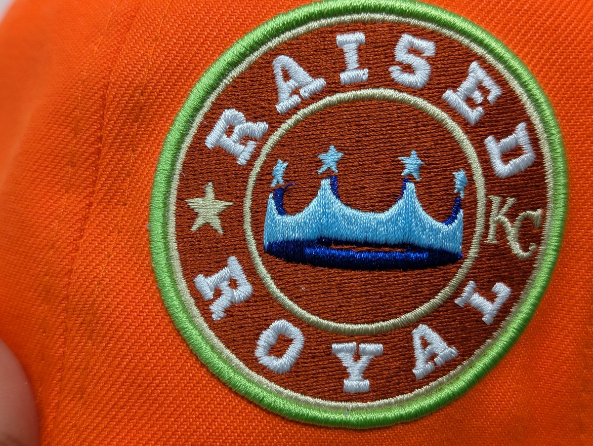Kansas City Royals Raised Royal Icy Brim Fitted Hats
