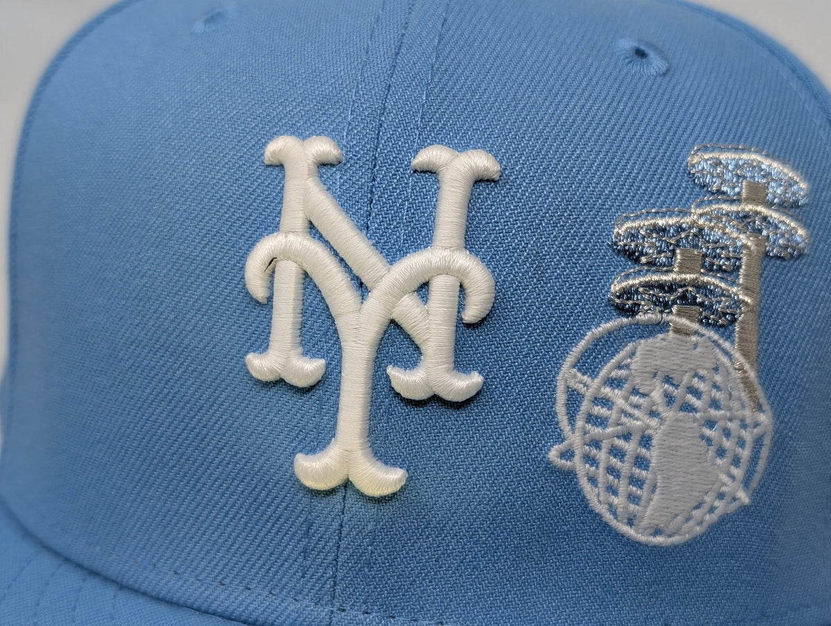New York Mets 1986 World Series Corona Park Glow Front logo Fitted Hats