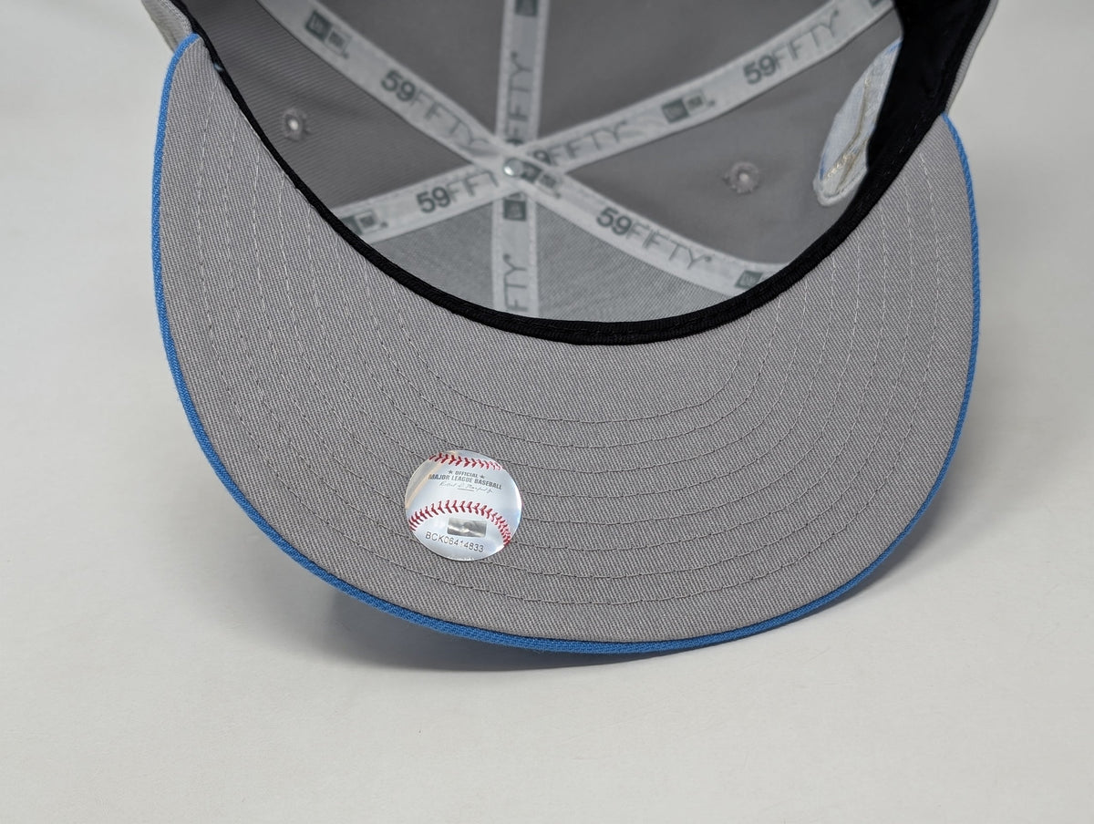 Houston Astros 35th Anniversary Fitted Hats Gray Sky Blue