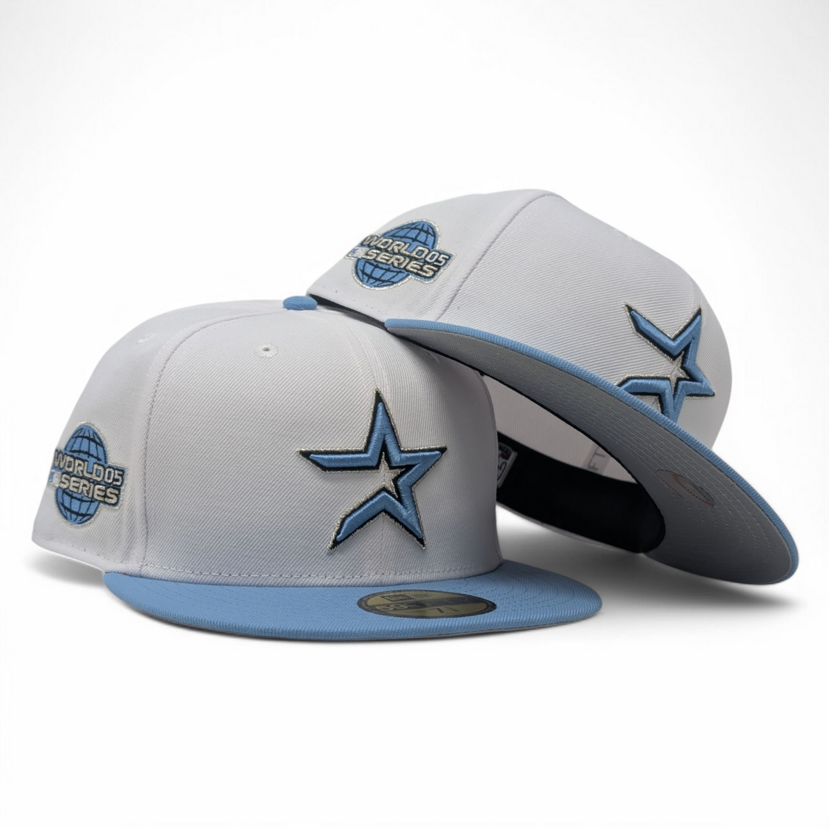 Houston Astros 2005 World Series New Era Fitted Hats-White Sky