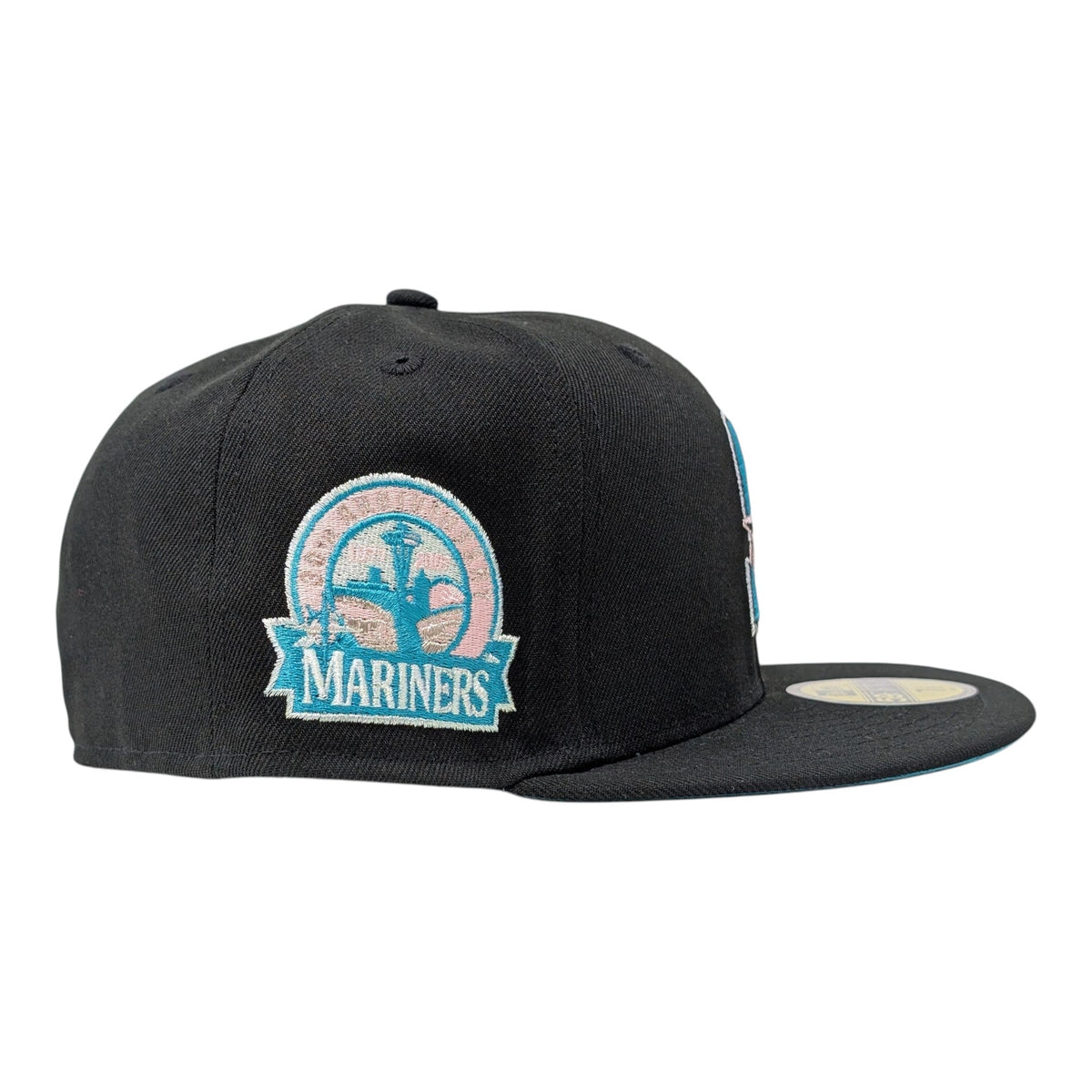 Seattle Mariners 30th Anniversary Teal Brim New Era Fitted Hats