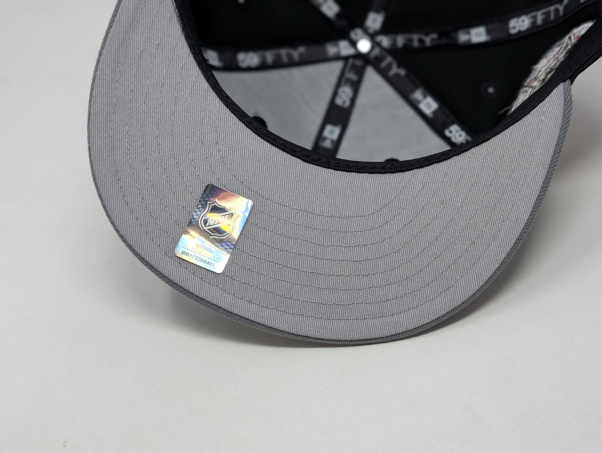 Chicago Blackhawks 1991 All Star Game Fitted Hats- Black Gray