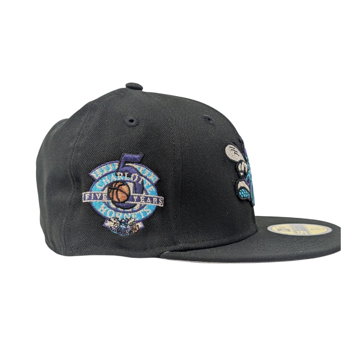 Charlotte Hornets HWC 5th Anniversary New Era Fitted Hats-Black