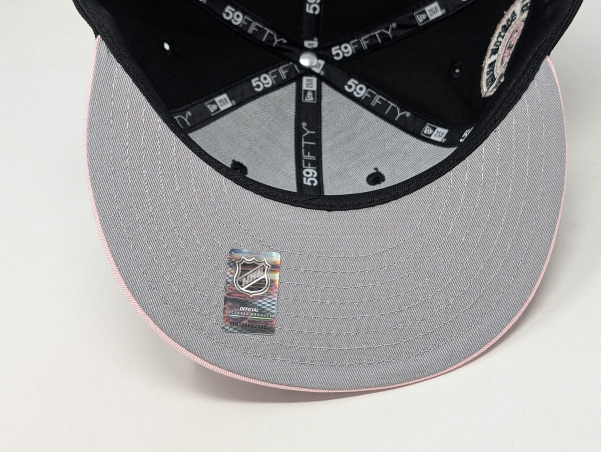 Boston Bruins 1924 Inaugural Season New Era NHL Fitted Hats Pink