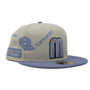 Mexico New Era 59Fifty New Era Fitted Hats- Chrome Lavender