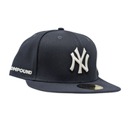 New York Yankees Compound New Era Navy Blue Fitted Hats