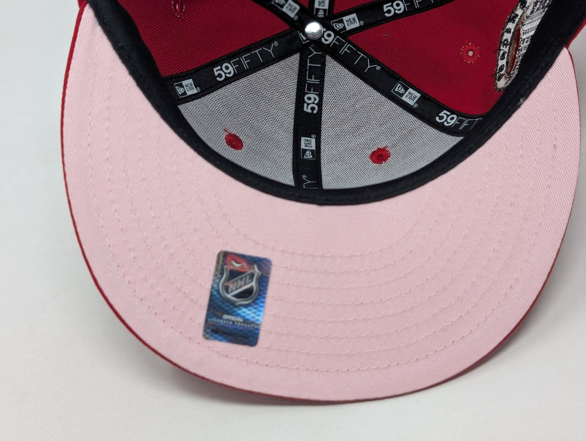 Chicago Blackhawks Pink Brim NHL New Era Fitted Hats