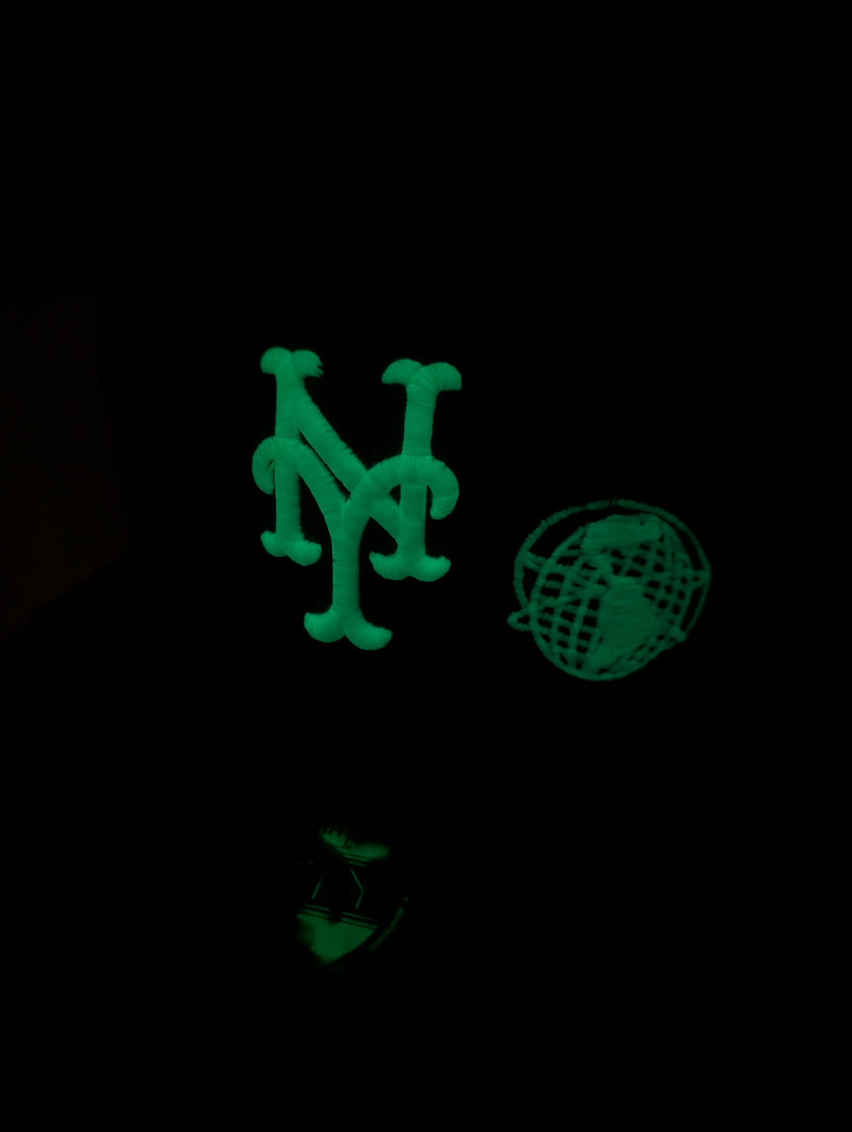 New York Mets 1986 World Series Corona Park Glow Front logo Fitted Hats