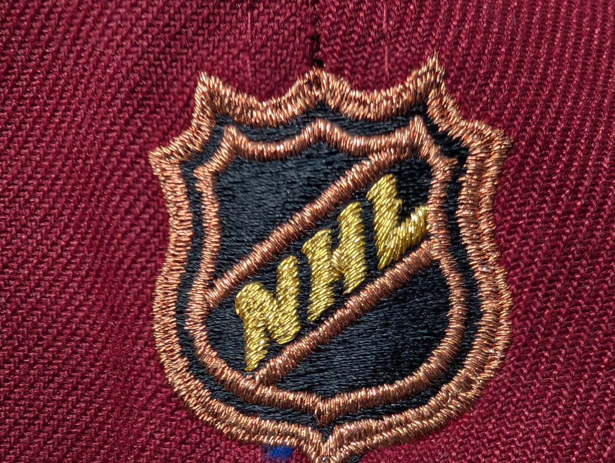 Chicago Blackhawks 1991 All Star Game Fitted Hats-Burgundy Black