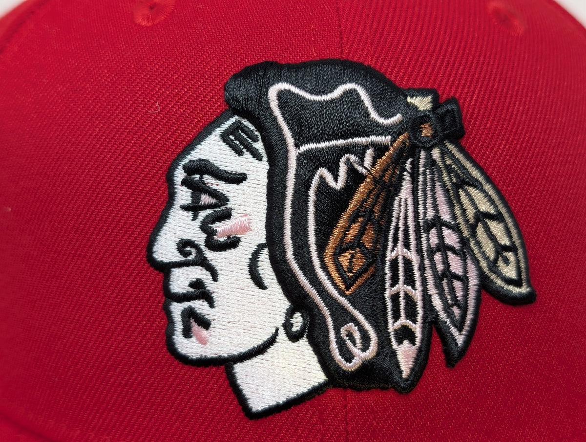 Chicago Blackhawks Pink Brim NHL New Era Fitted Hats