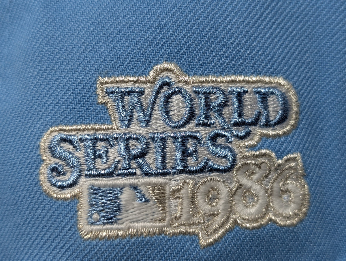 New York Mets 1986 World Series Corona Park Glow Front logo Fitted Hats